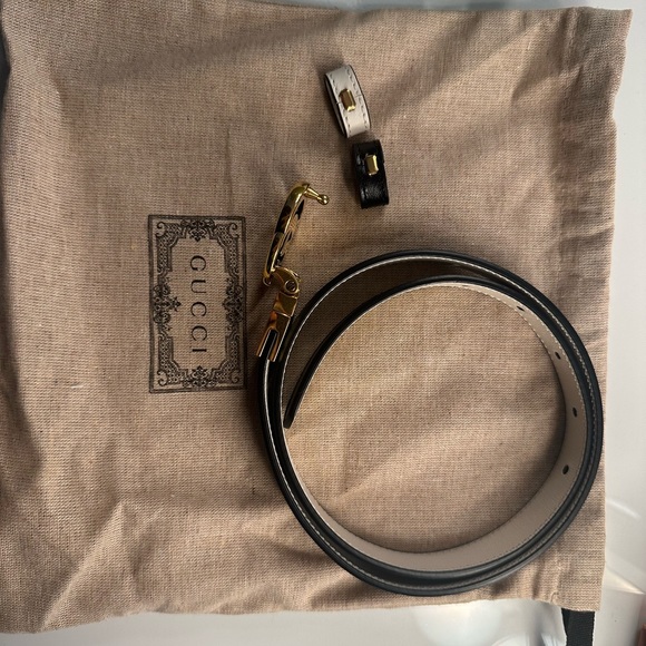 Reversible Gucci belt never worn! Super cute! main image 3